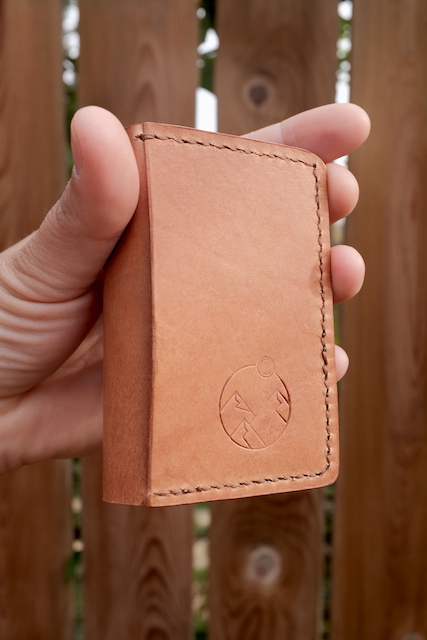 Light Brown Peak-Fold Wallet
